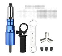 Adaptateur de rivet électrique compact pour perceuse avec design en alliage léger et tige hexagonale pour le travail des métaux en alliage d'acier trempé