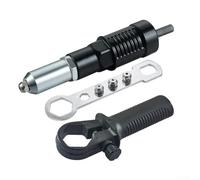 Adaptateur de rivet électrique pour visseuse sans fil, en acier forgé, pour rivets de 2,4/3,2/4,0/4,8 mm, poignée ergonomique, silencieux et efficace pour les bricoleurs