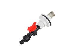 Adaptateur de robinet 1/2" facile à installer for aquariums et récupérateurs d'eau de pluie - PVC durable, robinet de remplacement, systèmes d'irrigation et d'arrosage(Elbow)