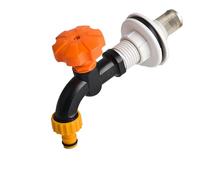 Adaptateur de robinet 1/2" facile à installer for aquariums et récupérateurs d'eau de pluie - PVC durable, robinet de remplacement, systèmes d'irrigation et d'arrosage(Straight)