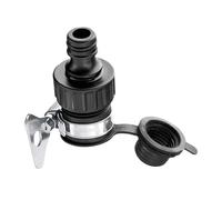 Adaptateur de robinet 3 en 1 Connecteur - Raccord de tuyau d'évier 1/2" 5/8", raccord de robinet d'eau multifonction | Installation rapide haute pression ABS acier inoxydable jardin cuisine