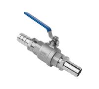 Adaptateur de robinet à boisseau sphérique bidirectionnel en acier inoxydable 304 for réservoir d'eau, 1 pièce, diamètre extérieur de 13 mm, 15 mm, 16 mm, 18 mm, 19 mm, 20 mm(16mm-BSP1-16mm)