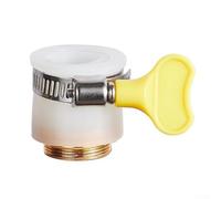 Adaptateur de robinet commun pour connexion d'évier au tuyau, étanche avec pince en acier inoxydable 304 et anneaux en silicone, convient aux robinets col de cygne de 13 mm-25 mm, installation d'outil