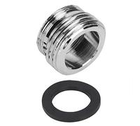 Adaptateur de Robinet de Cuisine Skin, Valve D'adaptateur de Tuyau D'arrosage de Robinet, Adaptateur de Robinet Mâle Femelle en Laiton Chromé pour Connecter le Tuyau D'arrosage