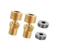 Adaptateur de robinet de douche en laiton allongé réglable à 360 degrés avec base coudée et extension de joint d'angle pour pommeau de douche