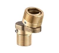 Adaptateur de robinet de douche mural, réglage de l'angle du pied incurvé en cuivre, vis excentrique rotative à 360 °