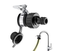 Adaptateur de Robinet de Jardin - Adaptateur de Robinet à Connexion Rapide,Pièce de Plomberie à Visser Pour Lave-Linge Arrosage Lave-Vaisselle Compatible 15,75 mm et 12,7 mm