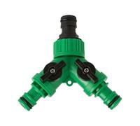 Adaptateur de robinet en forme de tuyau en forme de Y, connexion cône à double valve | Dispositifs d'irrigation de jardin, dispositifs d'irrigation de pelouse, nettoyage de jardin