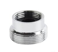 Adaptateur de robinet en métal à filetage interne pour économie d'eau, raccord de robinet d'évier de cuisine argenté pour réparation ou remplacement de plomberie, compatible avec (16 mm-22 mm)