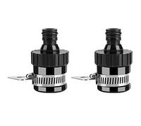 Adaptateur de Robinet Externe, Connecteur d'Adaptateur de Robinet Universel, Connecteur de Tuyau d'Arrosage pour Mitigeur (Diamètre <20 mm, Sans Filetage) (2Pcs)