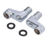 Adaptateur de Robinet Mitigeur de Douche à Bras Pivotant Réglable, Finition Chromée, Laiton et Acier Inoxydable étanche et, pour Différents Scénarios D'installation