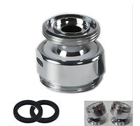 Adaptateur de robinet pivotant à 360 degrés, filetage BSP mâle G1/2" vers filetage mâle NPT 22 mm en laiton pour robinet d'évier purificateur d'eau