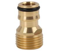 Adaptateur de Robinet pour Tuyau d'Arrosage en Laiton avec Filetage Extérieur 3/4 Pouces, Raccord Rapide Compatible avec Systèmes Gardena,pour Jardin, Maison et Agriculture (1/2")