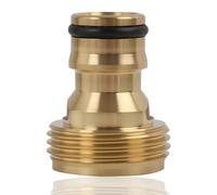 Adaptateur de Robinet pour Tuyau d'Arrosage en Laiton avec Filetage Extérieur 3/4 Pouces, Raccord Rapide Compatible avec Systèmes Gardena,pour Jardin, Maison et Agriculture (3/4")