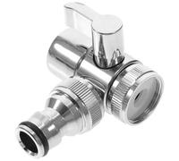 Adaptateur de Robinet pour Tuyau Valve Inverseur et Raccord 1/2 | Cuivre et Acier Inoxydable, Commande par Levier, Connexion 1/2 à 3/4, pour Évier et Machine