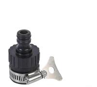 Adaptateur de robinet Quick Connect pour robinets de 14 à 20 mm - Anti-fuite - Fixation sécurisée avec clip en acier inoxydable résistant à la rouille et joint en caoutchouc souple - Multifonction