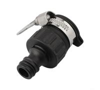 Adaptateur de robinet sans filetage, adaptateur de robinet rond avec vis papillon en acier inoxydable, connecteur de robinet réglable pour Karcher 2.645-256.0 pour tuyau d'arrosage