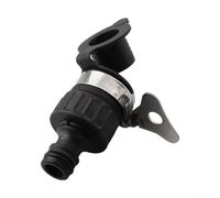 Adaptateur de robinet sans filetage avec vis à ailettes en acier inoxydable pour une installation facile, pour tuyaux de diamètre communs et convient aux robinets d'intérieur sans filetage pour