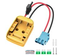 Adaptateur de roue électrique pour Dewalt 20 V - Convertisseur de batterie avec connecteur de faisceau de fils compatible avec les jouets d'équitation pour enfants Peg-Perego - Connecteur de fil 12