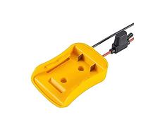 Adaptateur de Roue motrice pour bornes de Fil de Batterie Lithium-ION Dewalt 14,4 V/18 V/20 V, Port CC et Lampe de Travail LED, Double Chargeur USB, connecteur d'alimentation (A)