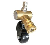 Adaptateur de roue pivotante pour nettoyeur haute pression, outil d'entretien de véhicule robuste | Roue de nettoyage de châssis de nettoyeur haute pression - pour professionnels, techniciens