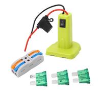 Adaptateur de Roues électriques, Connecteur d'alimentation avec Bornes de Fil de Fusibles pour Batterie P102 P103 P104 P105 P107 P108 P109 18V