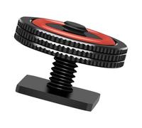 Adaptateur de sabot d'appareil photo en métal avec support de 0,6 cm en | Coussinet antidérapant avec collier fileté pour microphone léger moniteur de voyage, équipement portable