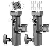 Adaptateur de Sabot de Flash pour Appareil Photo avec Trou de Filetage 1/4 avec Adaptateur Vis Mâle 1/4 vers Mâle de 1/4 pour Support d'éclairage Support Flash (Support de Lumière)