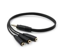 Adaptateur De Séparateur Audio, Câble Aux, Jack Femelle À Mâle De 3.5mm, Pour Iphone, Samsung, Lecteur Mp3, Casque, 3.5mm