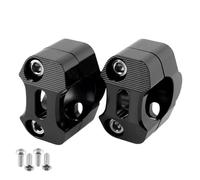 Adaptateur De Serrage Guidon Universel CNC Fat 1 1/8'' 28 Mm pour Moto, Rehausseurs Coniques pour Pit Pro, Dirt Bike, ATV, Quad, Motocross(Black)