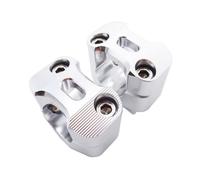Adaptateur De Serrage Guidon Universel CNC Fat 1 1/8'' 28 Mm Pour Moto, Rehausseurs Coniques Pour Pit Pro, Dirt Bike, ATV, Quad, Motocross(Silver)