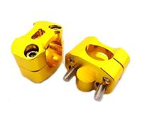 Adaptateur De Serrage Guidon Universel CNC Fat 1 1/8'' 28 Mm pour Moto, Rehausseurs Coniques pour Pit Pro, Dirt Bike, ATV, Quad, Motocross(Gold)