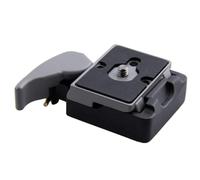 Adaptateur de serrage rapide de qualité supérieure + plaque compatible avec Manfrotto 200PL-14 - Accessoire pour appareil photo 323