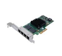 Adaptateur de Serveur Ethernet Gigabit Card Réseau Gigabit Ethernet Net Carte pour PCI, Carte Ethernet MBPS Gigabit pour PCIe I350 T4 PCI Express, Cartes Réseau