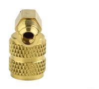 Adaptateur de service R410A avec tête mobile Corps en aluminium plaqué cuivre pour SAE 1/4 et pour filetage SAE 5/16