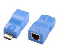 Adaptateur de signal d'extension réseau HDMI à RJ45 Ethernet par le câble simple CAT6 pour HDTV HDPC STB AC1410 G