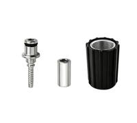 Adaptateur de sortie pour nettoyeur haute pression, No 30, No. 30 | Section d ' insertion en métal avec écrou extérieur nervuré pour les tâches de lavage de voiture et de rinçage de
