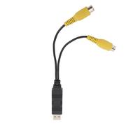 Adaptateur de Sortie Vidéo USB vers CVBS, Adaptateur de Câble D'interface USB verspour Véhicule, Connectez la Radioà L'appui-tête ou à L'écran de Plafond