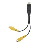 Adaptateur de sortie vidéo USB vers CVBS, pour autoradio avec convertisseur composite et audio, Plug Play, installation facile, connexion smartphone, tablette, TV, appuie-tête, écrans de plafond