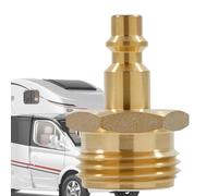 Adaptateur de soufflage à fermeture éclair pour l'hiver | Bouchon d'adaptateur de soufflage à montage rapide - Adaptateur de robinet à raccord rapide, bouchon de sortie RV en laiton pour camping-car