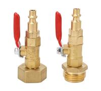 Adaptateur de Soufflage pour Camping-Car avec Prise à Connexion Rapide de 1/4 Po et Filetage GHT de 3/4 Po pour l'hivernage des Lignes de Remorque de Bateau de Camping-Car, Adaptateur de