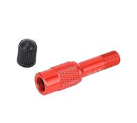 Adaptateur de Soupape de Fourche à Cycle, Robuste, Robuste, Buse du Convertisseur d'extension de Cycle d'installation Facile pour Moto (Black) (Rouge)