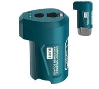 Adaptateur de source d'alimentation USB de mise à niveau pour batterie Makita 10,8V, entrée Type-C, sortie USB et sortie DC 12V pour manchon chauffant 12V (uniquement l'adaptateur)