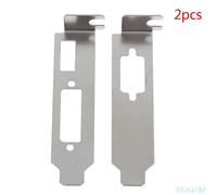 Adaptateur de support à profil bas, 2 pièces, Port DVI compatible HDMI pour jeu de cartes graphiques demi hauteur
