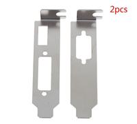 Adaptateur de support à profil bas, Port HDMI DVI pour demi-hauteur, jeu de cartes vidéo graphiques 2 pièces