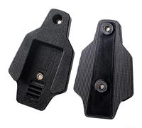 Adaptateur de support de bouteille d'eau à montage frontal pour vélos pliants Brompton et Dahon, espacement de 64 mm pour support semi-fermé avec motif imprimé 3D en résine industrielle (noir)