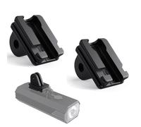 Adaptateur De Support De Lumière De Vélo, 2 Pièces Support Pour Go'Pro Support Adaptateur Kompatibel Mit Cateye Lampe De Vélo(Noir)