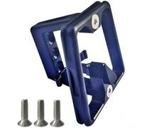 Adaptateur de support de support de porte-bagages avant avec système à trois trous pour vélos Brompton et vélos pliants, interface en alliage d'aluminium pour porte-bagages avant (noir)
