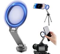 Adaptateur de support de téléphone pour trépied-Support de téléphone avec vis 1/4-Support magnétique flexible pour iPhone 16 15 14 13 12 Pro Max Plus Mini