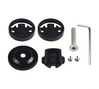 Adaptateur de support d'ordinateur de vélo pour Garmin Edge Cat Eye - Convient pour fourche avant, tube supérieur de 28 à 6 mm de diamètre - Comprend vis, écrou t couvercle (noir)